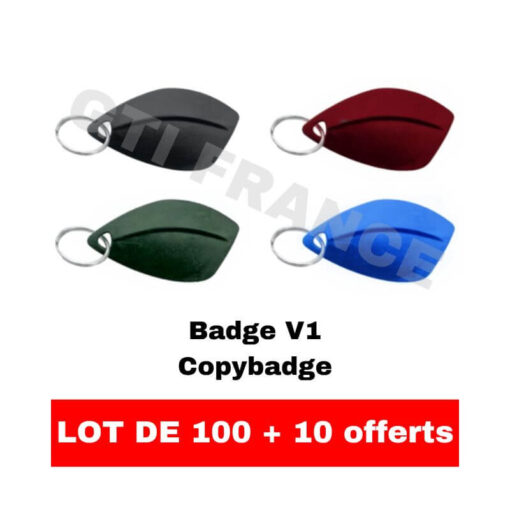 100 badges vierge COPYBADGE V1 fréquence 13.56mHZ + 10 offerts