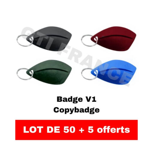 50 badges vierge Copybadge V1 fréquence 13.56mHZ + 5 offerts