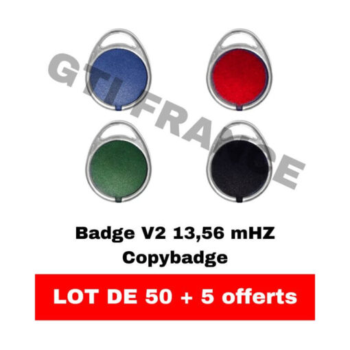 50 badges vierge COPYBADGE V2 fréquence 13.56mHZ + 5 offerts
