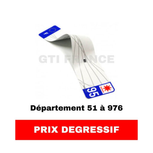 Film SIV seul pour voiture - Dept 51 à 976