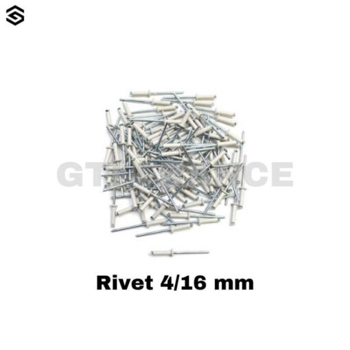 Rivet blanc 4/16 mm x500