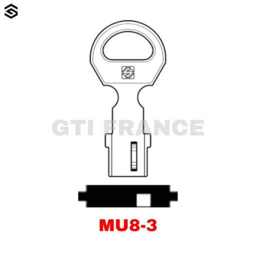 EBAUCHE CLE MU8-3