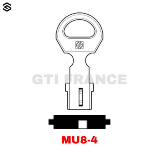 EBAUCHE CLE MU8-4