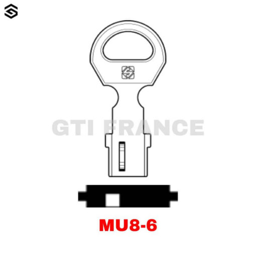 EBAUCHE CLE MU8-6