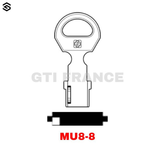 EBAUCHE CLE MU8-8