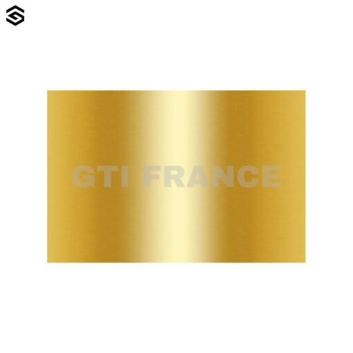 Laiton poli miroir 300x200 mm - Ep. 1 mm