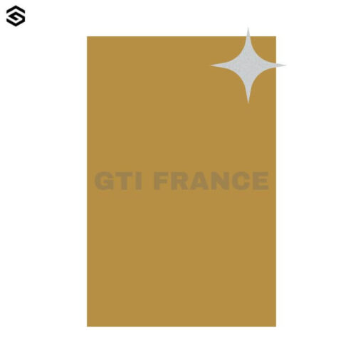 Gravure PLEXIGLASS 3 mm - Fond doré mat